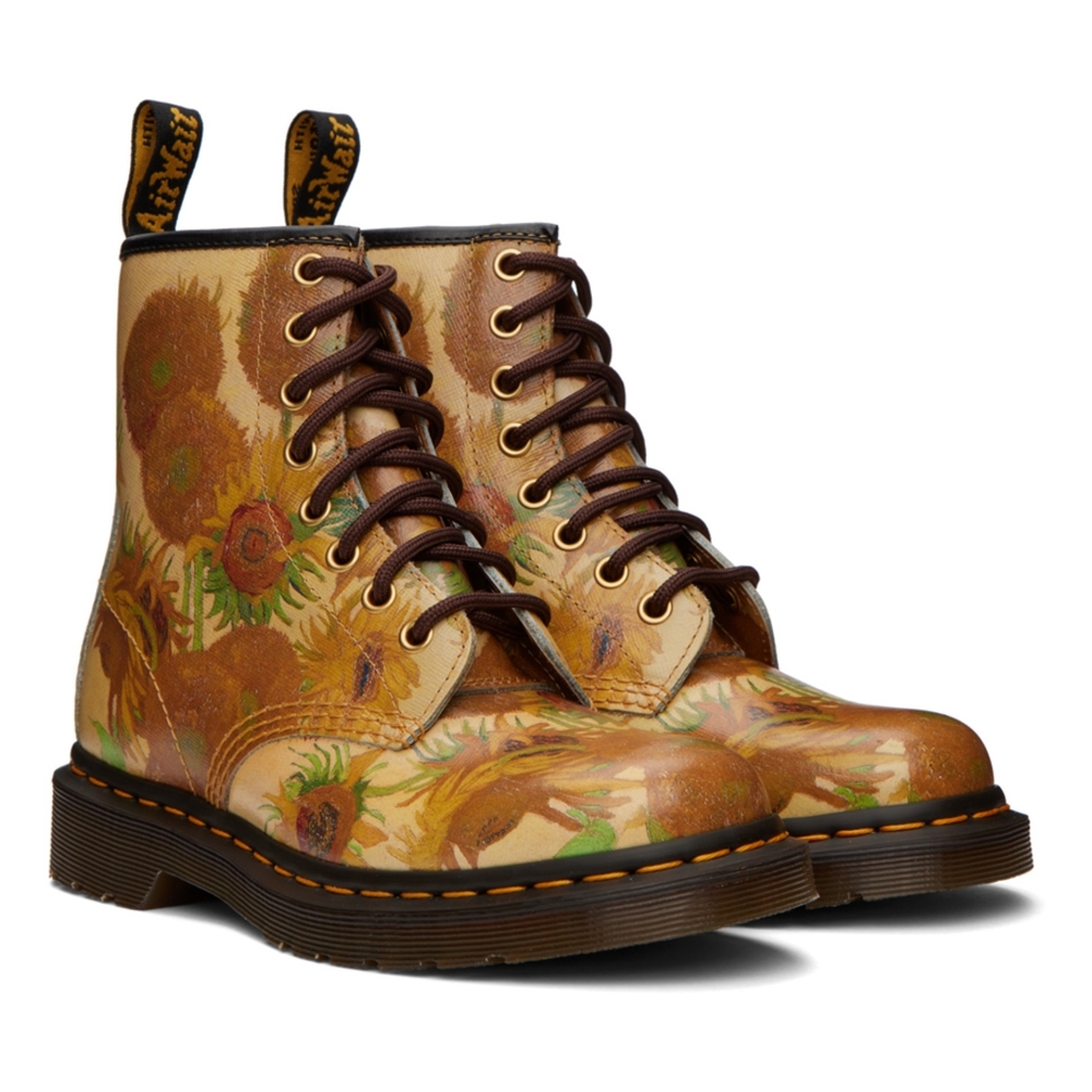 1460 Dr. Martens National Gallery Vincent Van Gogh Sunflower Boots